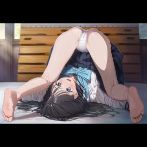 神原駿河の悩殺必死のセクシーポーズのエロ画像！【物語シリーズ】