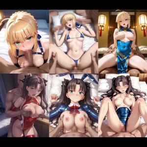 (AI動画まとめ)【FGO】セ●バーと遠●凛とコスプレえっち / アイコンタクトだけで絶頂できるそんな関係を。 / ヤンデレ母は、超絶わがままボディ