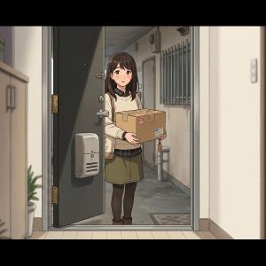 ある日ドアを開けたら好きだった娘がたくさん荷物を抱えて立っていた。のだが